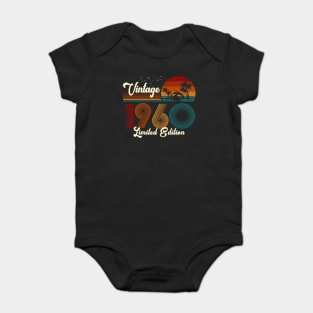 Vintage 1960 Shirt Limited Edition 60th Birthday Gift Baby Bodysuit